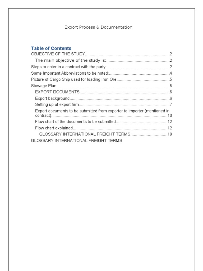 Export Documentation & Process | PDF | Cargo | Letter Of Credit