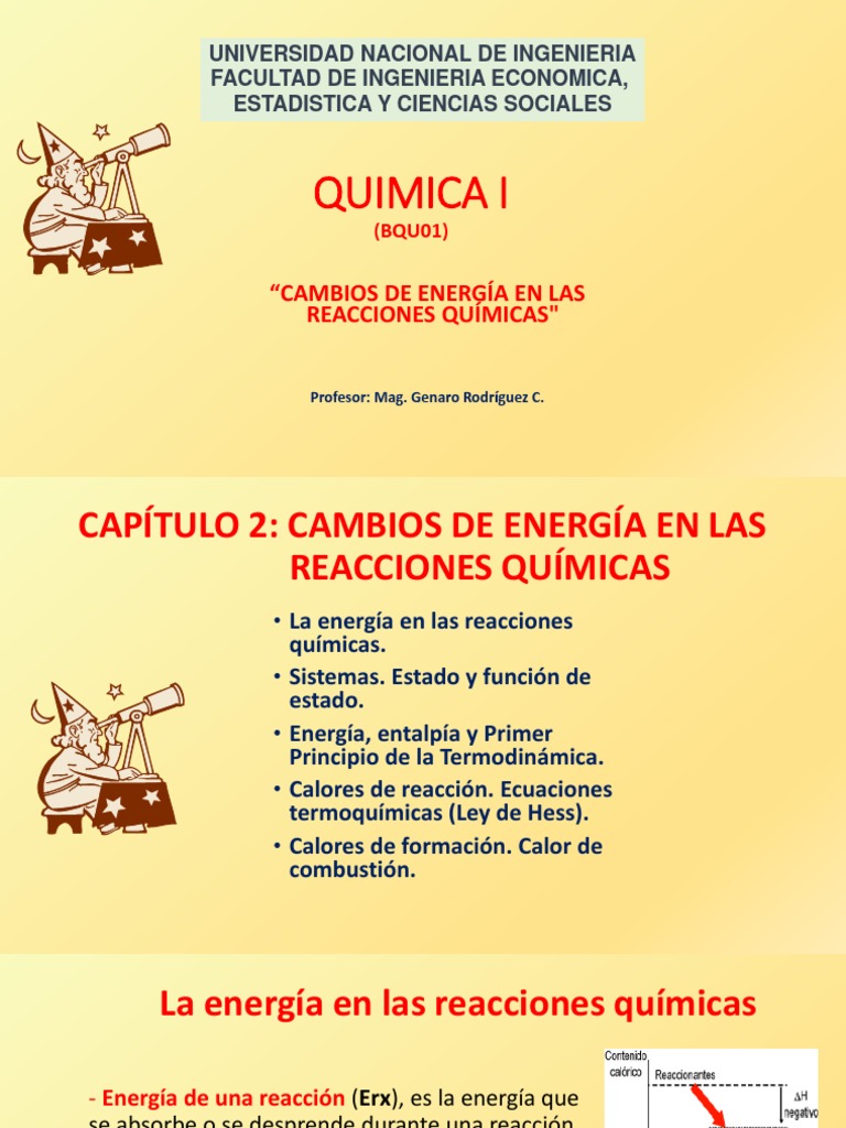 CAPÍTULO 2 Cambios de Energía en Las RX Qu PDF Termodinámica Entalpía