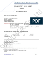 Material Safety Data Sheet (MSDS) Phosphonic Acid: 1. Product Identification