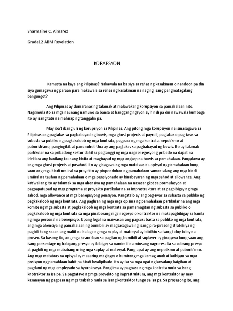 Korapsyon | PDF