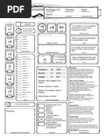 Gunslinger LVL 5 Folk Hero Nipun: Human