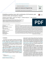 Scheduling Operating Rooms With Consideration of All Resources, Post Anesthesia Beds and Emergency Surgeries PDF