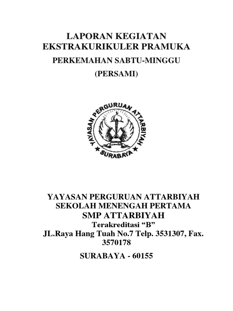 Laporan Kegiatan Persami Smp Attarbiyah