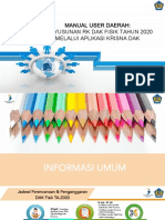 Manual User Daerah - RK - DAK 2020