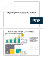 Hydro (Hydroelectric) Power: Renewable Power: Global Status
