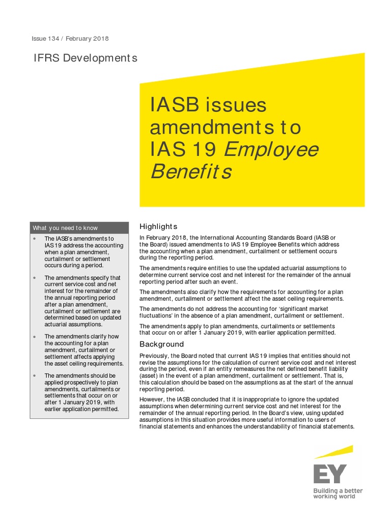 Iasb Employee Ben PDF International Financial Reporting Standards