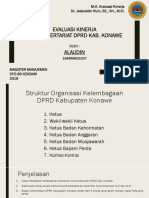 Evaluasi Kinerja Pada Sekretariat DPRD Kab. Konawe