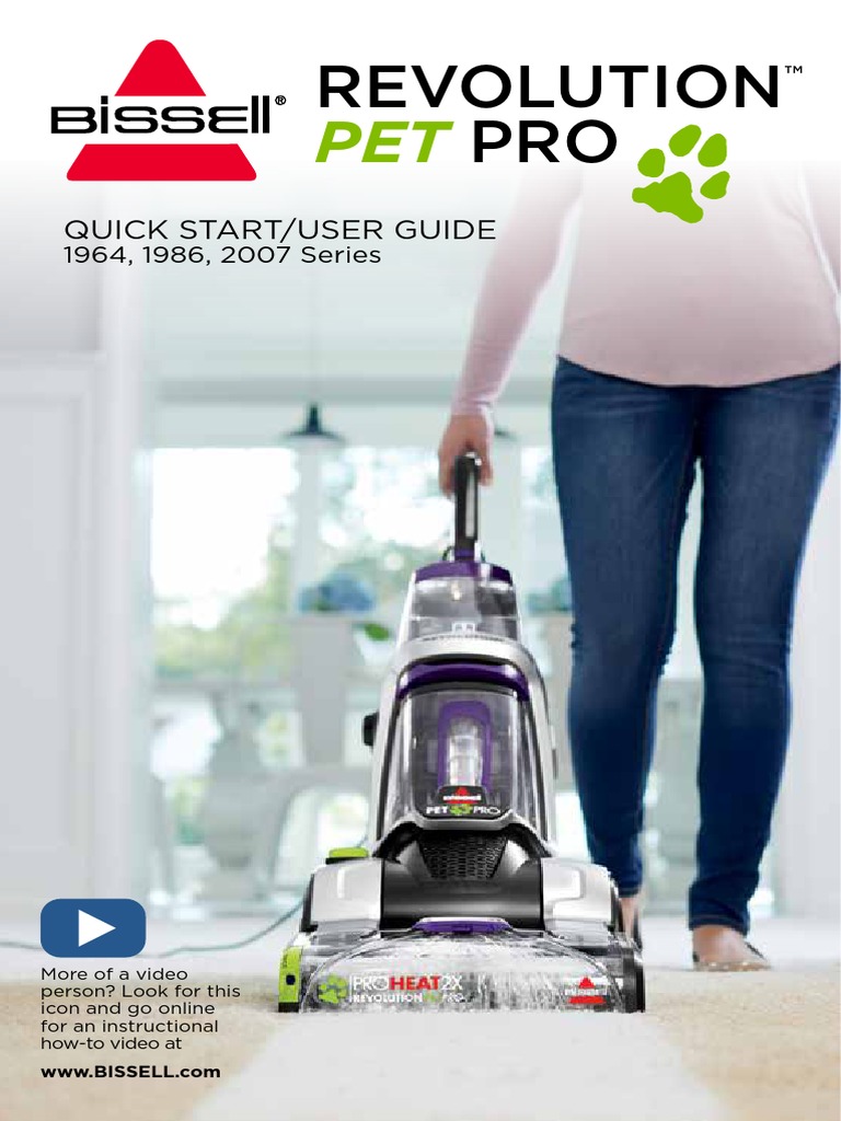 Bissell Revolution Pet Bissell Pet Pro Carpet Cleaner Manual 2x