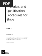 Materials and Qualification Procedures For Ships: Book C