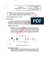 Praktikum Elektronika Analog 01 P-01 Dioda Clipper Dan Clamper SMT. GENAP 2015/2016