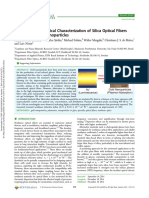 Fabrication and Optical Characterization of Silica Optical Fibers Containing Gold Nanoparticles