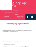 Fostering Language Awareness Through Microstrategies