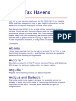 List Tax Haven Country