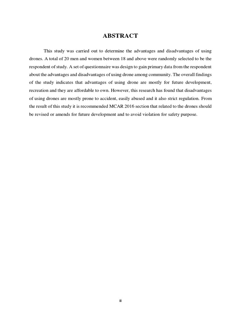 Advantages and Disadvantages of Drones | PDF | Unmanned Aerial Vehicle ...