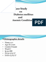 Case Study On Diabetis and Anemia
