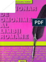 Dictionar de Omonime Al Limbii Romane - Alexandru Andrei