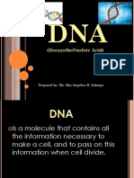 (Deoxyribonucleic Acid) : Prepared By: Ms. Mia Angelica R. Salonga