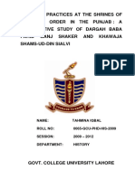 Comparative Study of Chishti Silsilah