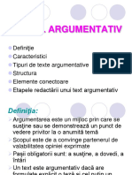 Textul Argumentativ - Compunere