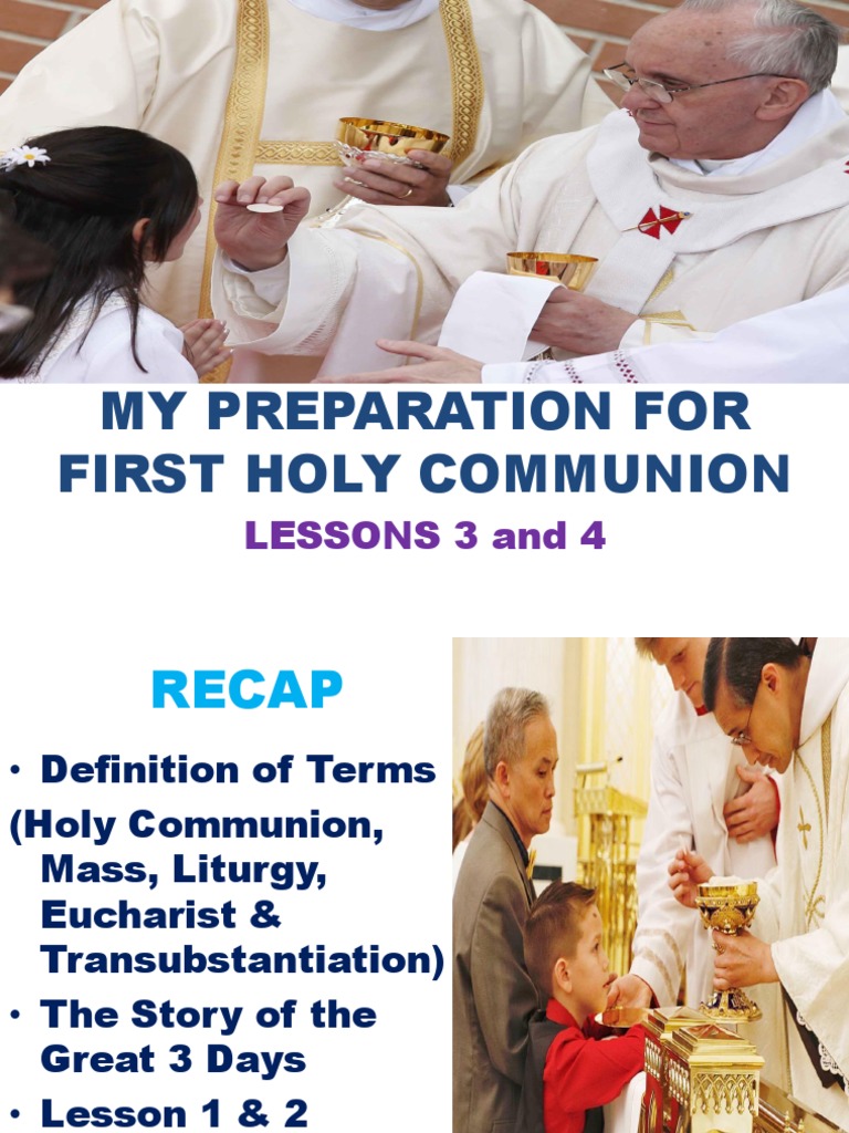 First Holy Communion Lesson Overview | PDF | Religion & Spirituality