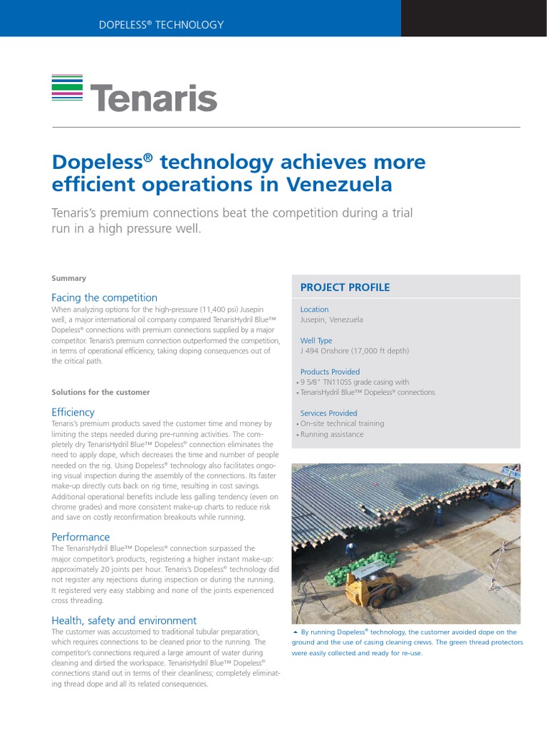 Dopeless Technology Achieves More Efficient Operations in Venezuela ...