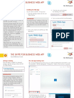 Skype For Business - Web App Quick Reference Guide PDF