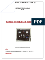 Wiring of MCB, Elcb, RCCB, MCCB MANUAL