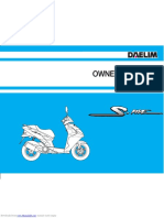 Owner's Manual for Motorcycle Operation and Maintenance