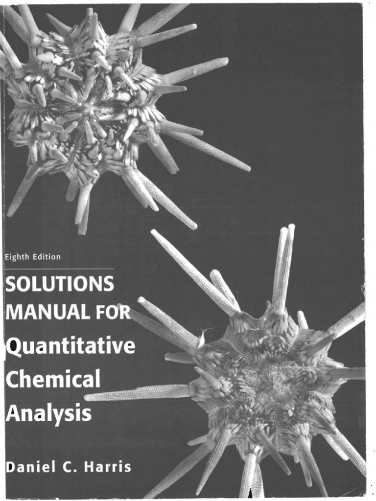 Quantitative Chemical Analysis Pdf Titration Chemistry