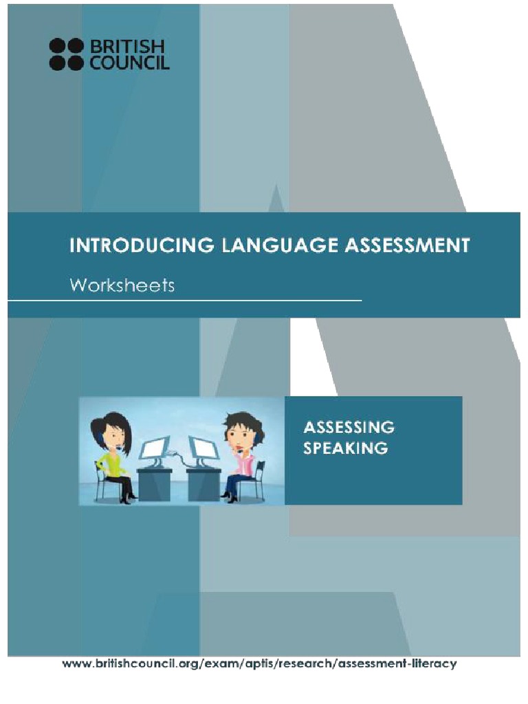 Assessing Speaking Worksheet | PDF | Fluency | Applied Psychology