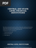 Central and State Level Financial Institutions