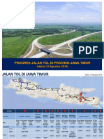 Progres Jalan Tol Di Jawa Timur - Status 23 Agustus 2019 PDF