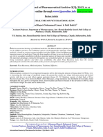 Available Online Through: International Journal of Pharmaceutical Archive-2 (3), 2013