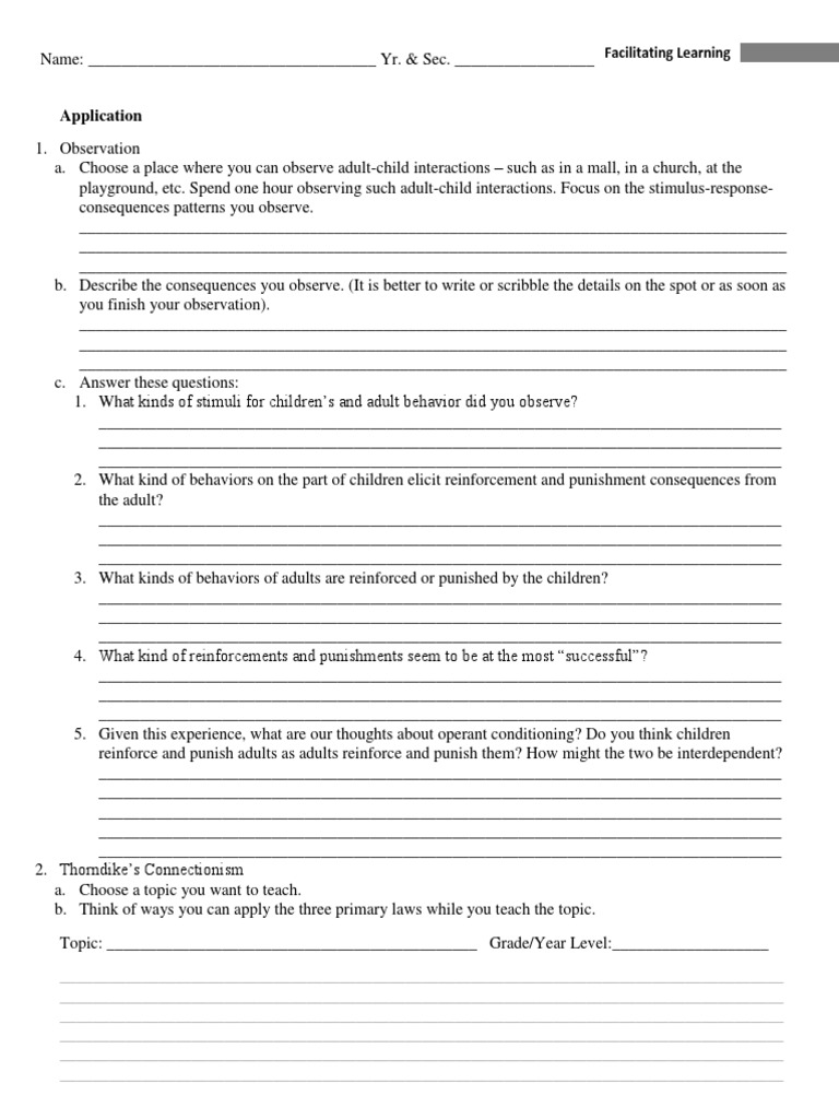 Observing Stimulus-Response Patterns | PDF | Behaviorism | Reinforcement