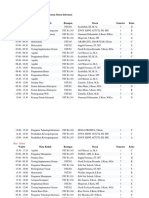 Jadwal Semester Ganjil 2014