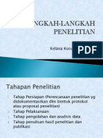 Langkah-Langkah Penelitian