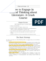 Chapter 2 - How To Engage in Critical Thinking About Literature