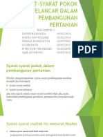 Presentation Pemper Syarat Pokok Dan Pelancar pembangunan pertanian