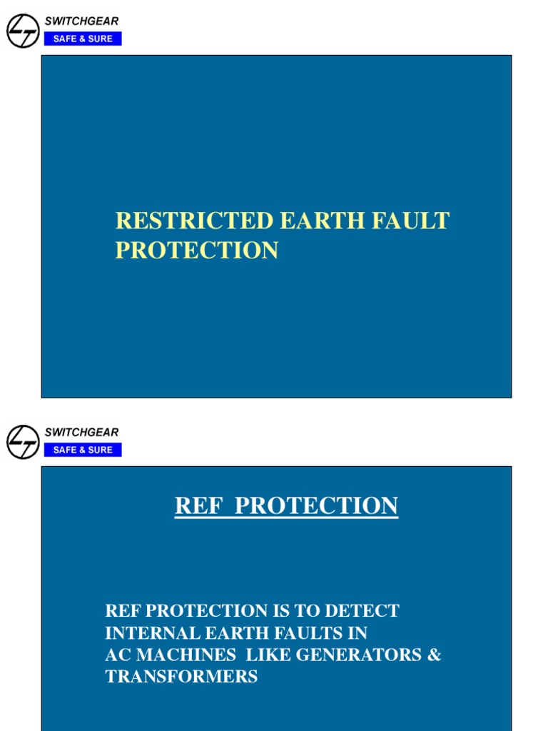 Restricted Earth Fault Protection Calculations for Stabilizing