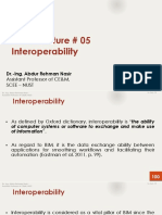 BIM - Lecture # 05 Interoperability: Dr.-Ing. Abdur Rehman Nasir