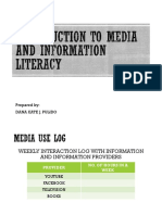 MEDIA and INFORMATION LITERACY 2 Introduction to Media and Information Literacy