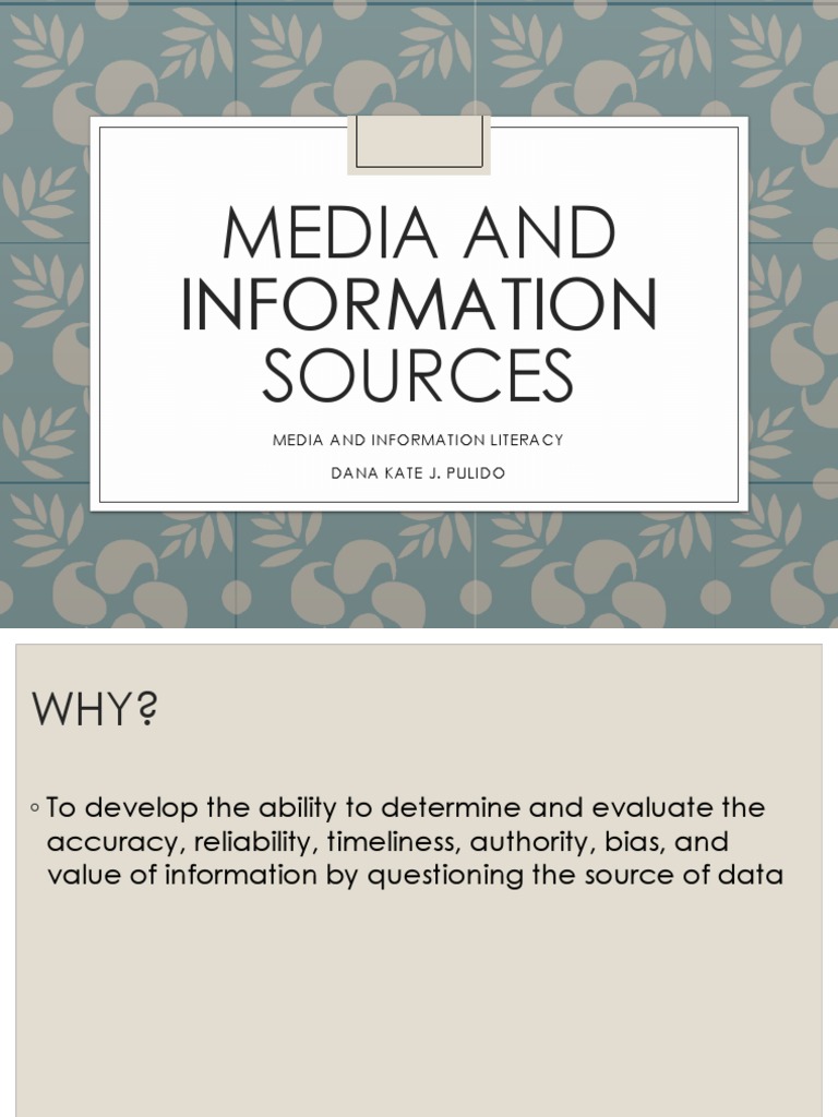 Understanding Media and Information Literacy | PDF | Internet | Mass Media