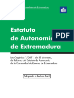 Estatuto Autonomia de Extremadura