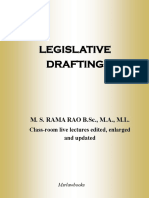 Legislative Drafting: M. S. RAMA RAO B.SC., M.A., M.L