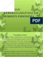 Islam Dan Keberagaman Dalam Horison Indonesia