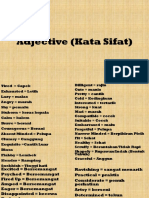 Adjective English and Bahasa Indonesia (Kata Sifat)