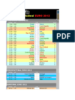 Jadwal Euro 2012 Schedule Excel