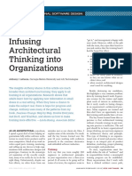 Infusing Architectural Thinking Into Organisations 10.1109/ms.2012.12