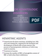 Drugs For Hematologic Disorders