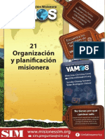 21 Organización y Planificación Misionera
